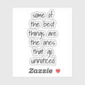 De beste dingen op maat gesneden vinylsticker sticker (Vel)