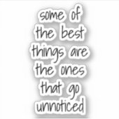 De beste dingen op maat gesneden vinylsticker sticker (Voorkant)