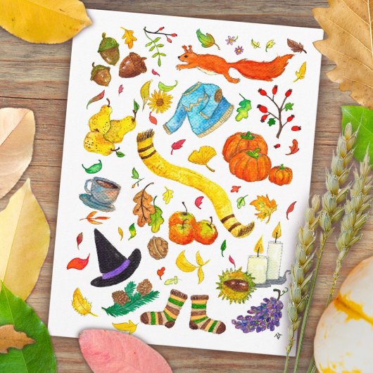 De beste dingen over Herfst briefkaart door N. Jan