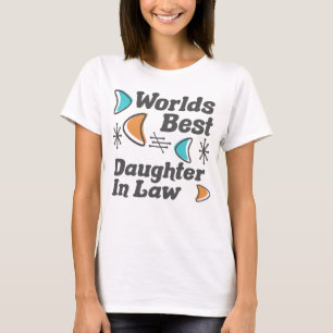De beste dochter-in-law retro t-shirt