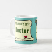 De beste dokter ter wereld. koffiemok (Voorkant links)