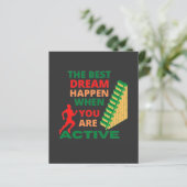 De beste droom gebeurt wanneer je actief bent (Staand voorkant)