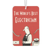 De beste elektricien ter wereld luchtverfrisser (Achterkant)