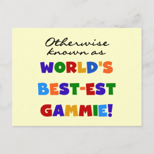 De beste gammie T-shirts en cadeautjes ter wereld Briefkaart