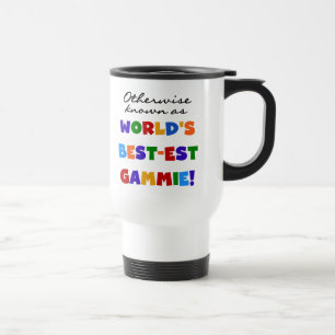 De beste gammie T-shirts en cadeautjes ter wereld Reisbeker