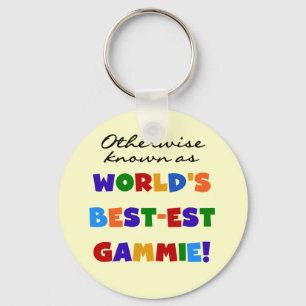 De beste gammie T-shirts en cadeautjes ter wereld Sleutelhanger