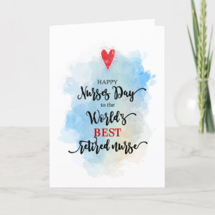 De beste gepensioneerde verpleegster ter wereld op feestdagen kaart