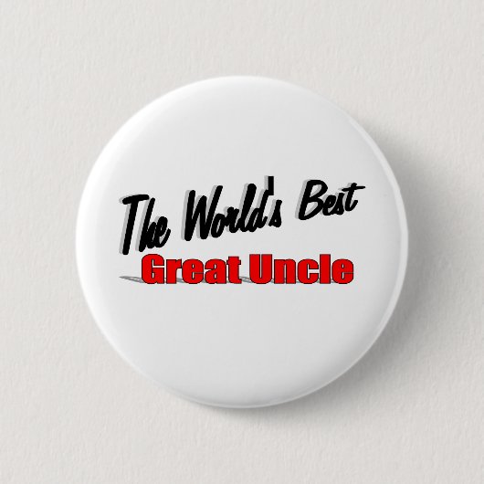 De beste geweldige oom ter wereld ronde button 5,7 cm (Voorkant)