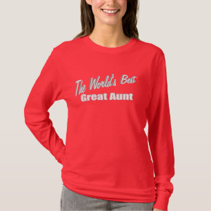 De beste geweldige tante ter wereld t-shirt