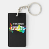 De beste gitaarleraar sleutelhanger (achterkant)