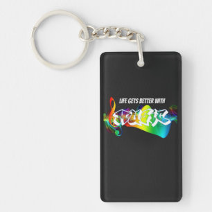 De beste gitaarleraar sleutelhanger