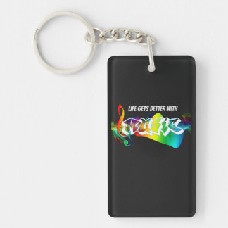 De beste gitaarleraar sleutelhanger