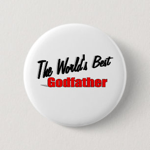 De beste Godfather ter wereld Ronde Button 5,7 Cm