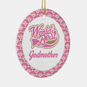 De beste godmoeder Gift Ornament ter wereld (Rechts)