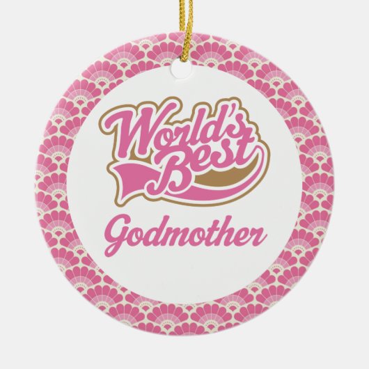 De beste godmoeder Gift Ornament ter wereld (Voorkant)
