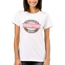 De beste godmoeder logo dames T-shirt ter wereld