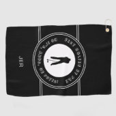 De beste Golfer van Putts Mannen White Golfhanddoek (Horizontaal)