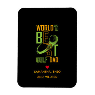 De beste Golfvader ter wereld Papa Gifts Magneet