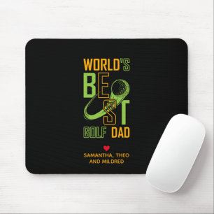 De beste Golfvader ter wereld Papa Gifts Muismat