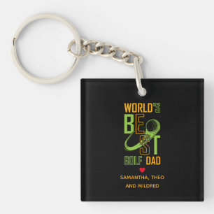 De beste Golfvader ter wereld Papa Gifts Sleutelhanger