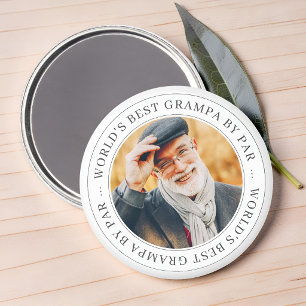 De beste Grampa van de wereld met een simpele foto Magneet