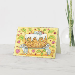 De beste Grappige Kerstkaart van de Vruchtencake Feestdagen Kaart