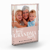 De beste grootma heeft ooit roze witte foto Blok (Links)