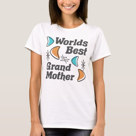 De beste grootmoeder retro t-shirt (Voorkant)