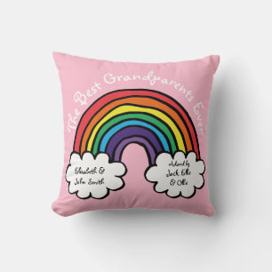 De Beste Grootouders Ooit Kleurrijke Regenboog Roz Kussen