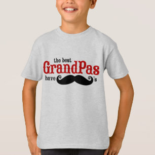 De beste grootpas heeft snor-T-shirt T-shirt