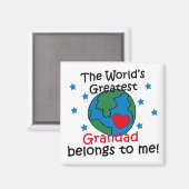 De beste grootvader behoort tot mij magneet (Voorkant / Achterkant)