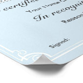 De beste grootvader ter wereld poster (Hoek)