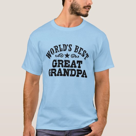 De beste grote opa ter wereld t-shirt (Voorkant)