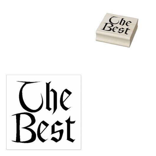 De beste grote rubberen stempel geen handvat (Gestempeld)