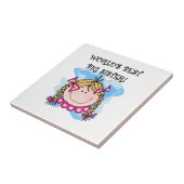 De beste grote zuster-cadeautjes van Blond World Tegeltje (Zijkant)