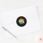 De beste hamster mama ooit ronde sticker (Envelop)