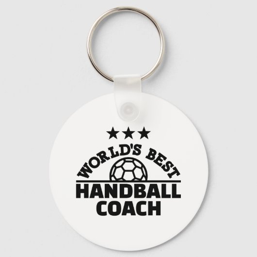 De beste handbalcoach ter wereld sleutelhanger (Voorkant)