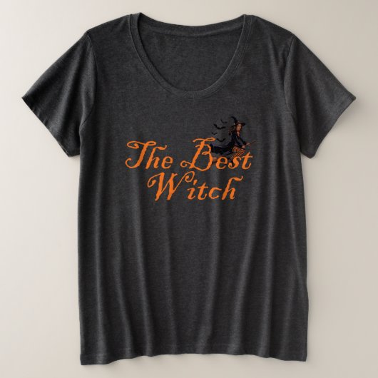 De beste heks grote maat t-shirt (Design voorkant)