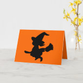 De beste heksen Halloween Kaart (Gele Bloem)