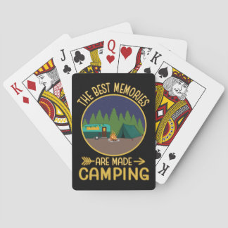 De beste herinneringen zijn gemaakt Camping Gift Pokerkaarten