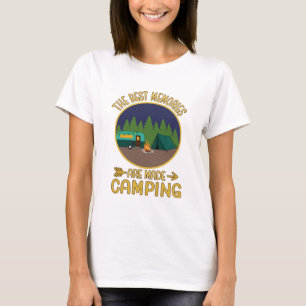 De beste herinneringen zijn gemaakt Camping T-shirt