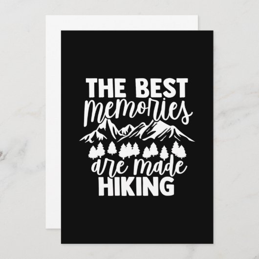 De beste herinneringen zijn gemaakt wandelend kaart (Voorkant / Achterkant)