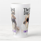De beste hond pap Shih Tzu niet Vaders Dag Latte Mok (Voorkant)