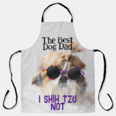De beste hond pap Shih Tzu niet Vaders Dag Schort (Voorkant)