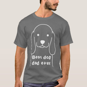 De beste hond vader ooit 1 witte hond grijs man t-shirt