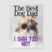 De Beste hond vader Shih Tzu Niet Vaderdag (Voorkant)