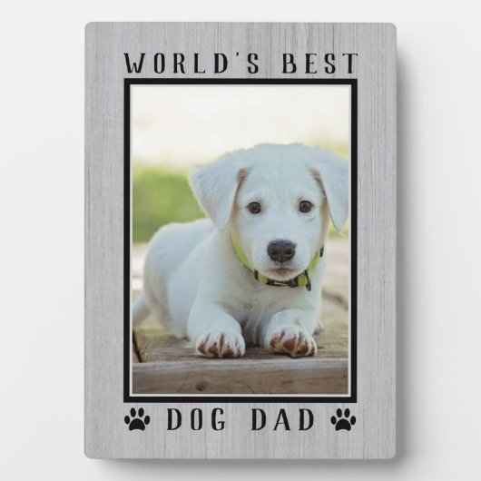 De beste hond van Rustic World schildert foto van Fotoplaat (voorkant)