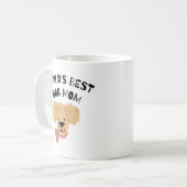 De beste hondenmoeder ter wereld koffiemok (Voorkant links)