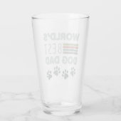 De beste hondenvader ter wereld glas (Achterkant)