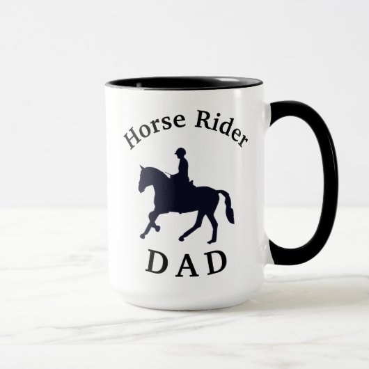 De beste 'Horse Rider DAD' ooit! Vaderdag Mok (Rechts)